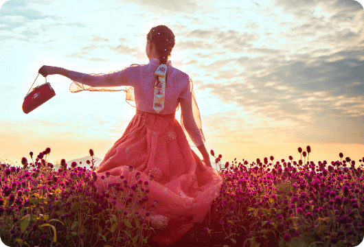 ¡Pruébese el hanbok, el traje tradicional coreano!