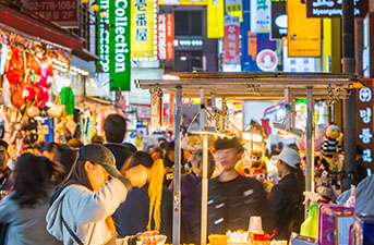 ¡Pague con tarjeta en los puestos callejeros de Myeong-dong!